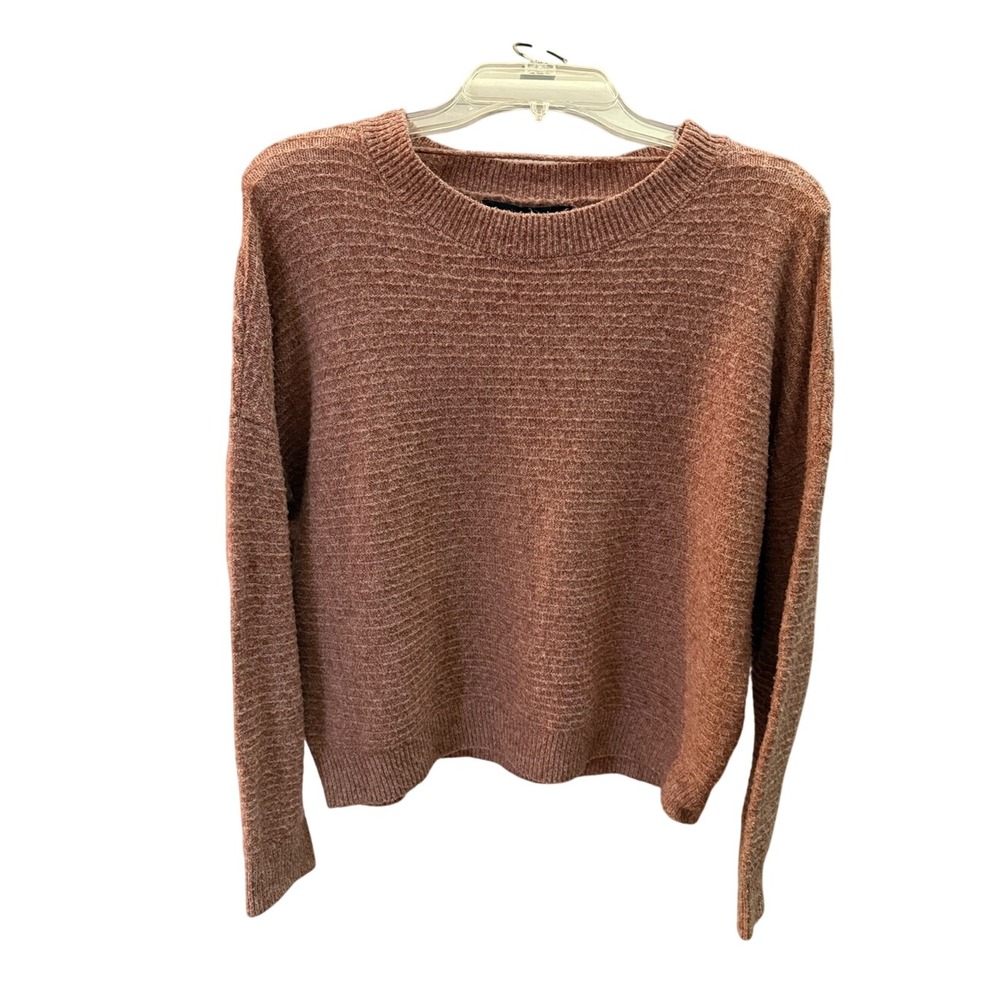 Vero Moda VMDOFFY LS‎ Structure Blouse GA Mauve Textured Knit Sweater Large